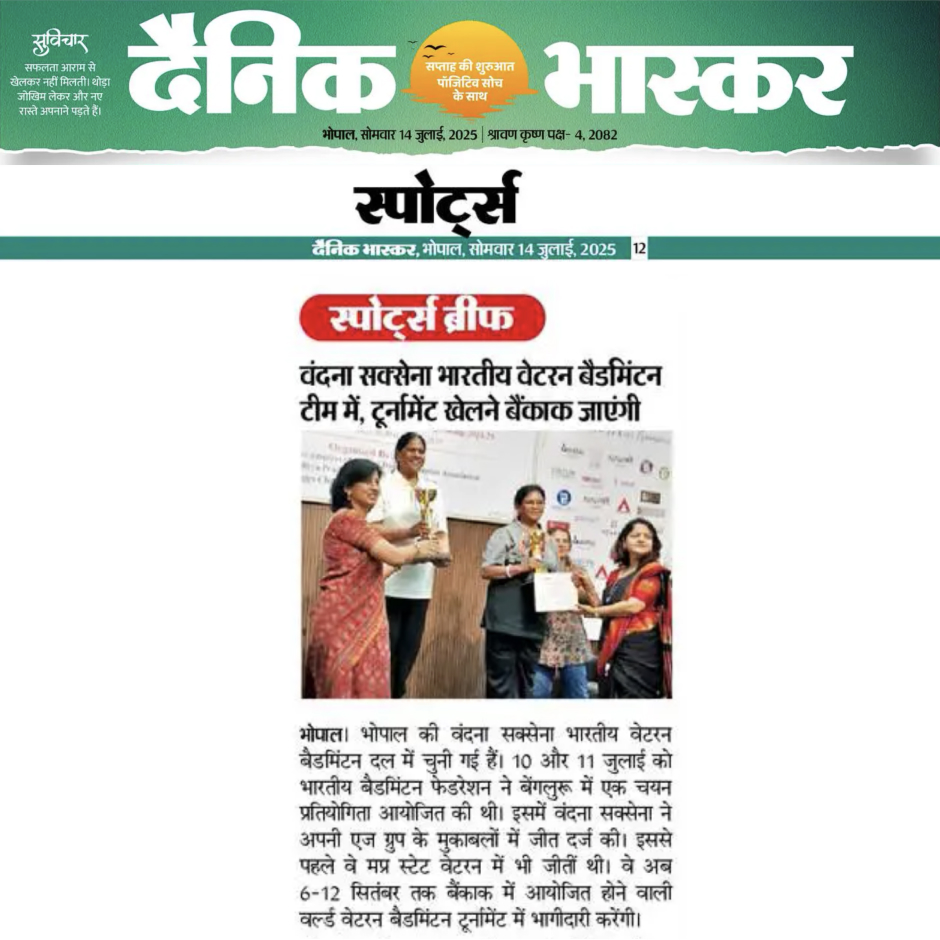 APBA’s Pride! Vandana Ma’am to Represent India 🌍🏸